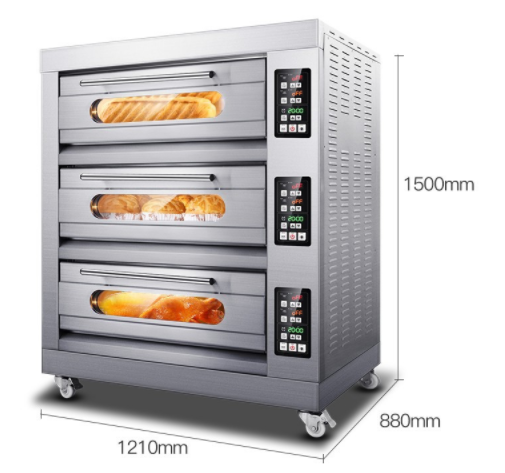 商用大型电烤箱_烘焙烤箱_披萨三层六盘烘焙蛋糕烤炉